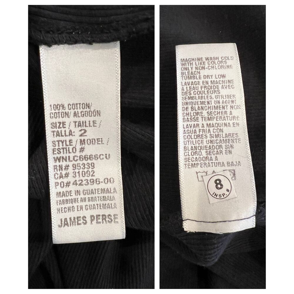 James Perse Long Sleeve Rib Dress Size 2 - Picture 7 of 9
